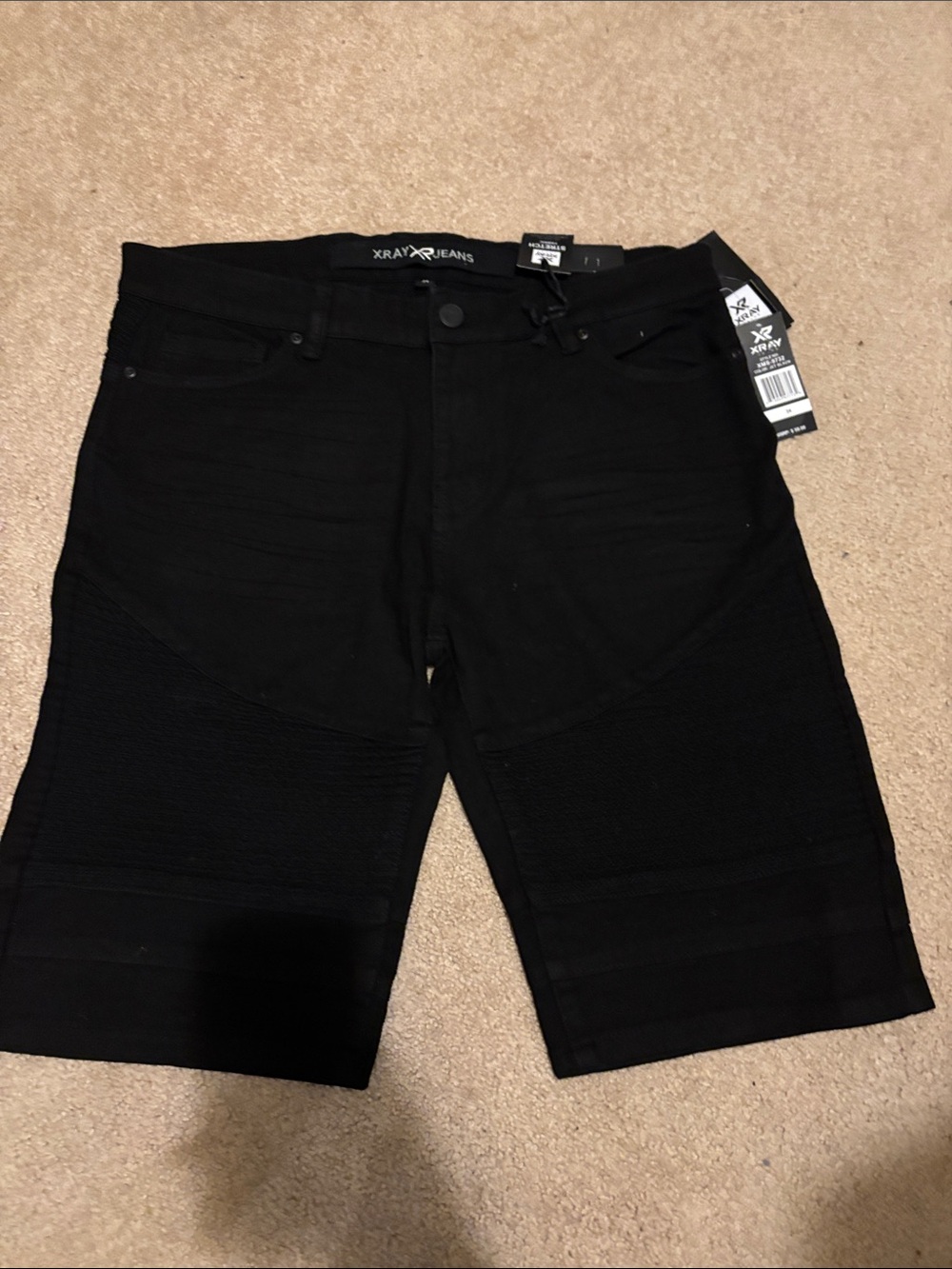 2 Pair Black Men’s Biker Denim Shorts and
2 Nike T’s